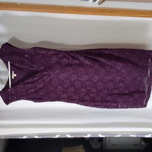 Purple sequin dress